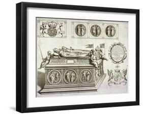 The Tomb of Henry VII and Queen Elizabeth in the King's Chapel in Westminster Abbey, London, C1750-null-Framed Giclee Print