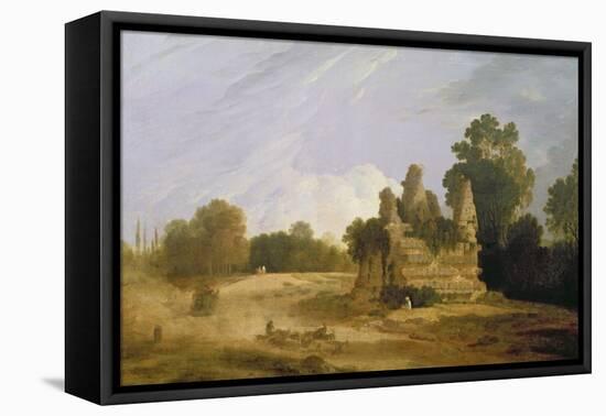 The Tomb of Horatii and Curatii-Francesco Zuccarelli-Framed Stretched Canvas