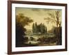 The Tomb of Jean-Jacques Rousseau at Ermenonville, 1802-Hubert Robert-Framed Giclee Print