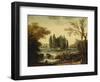 The Tomb of Jean-Jacques Rousseau at Ermenonville, 1802-Hubert Robert-Framed Giclee Print