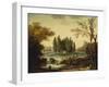 The Tomb of Jean-Jacques Rousseau at Ermenonville, 1802-Hubert Robert-Framed Giclee Print