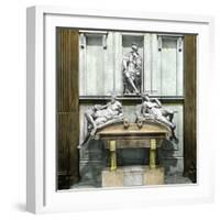 The Tomb of Lorenzo II of Medicis (1492-1519), Duke of Urbino-Leon, Levy et Fils-Framed Photographic Print