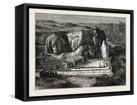 The Tomb of Saint Daniar-Palvan, Near Samarcand-null-Framed Stretched Canvas