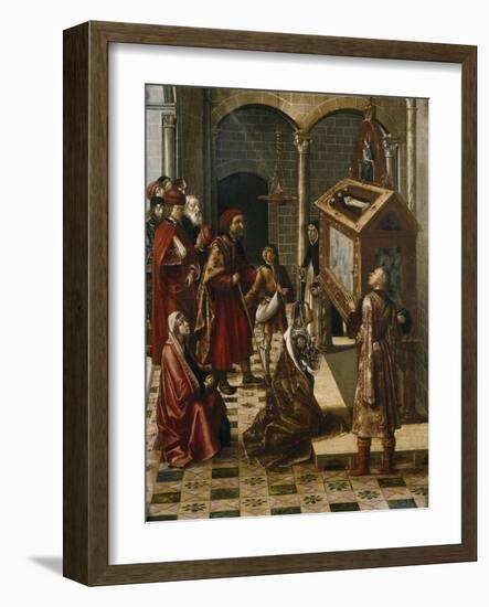 The Tomb of Saint Peter Martyr, 1493-1499-Pedro Berruguete-Framed Giclee Print