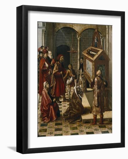 The Tomb of Saint Peter Martyr, 1493-1499-Pedro Berruguete-Framed Giclee Print