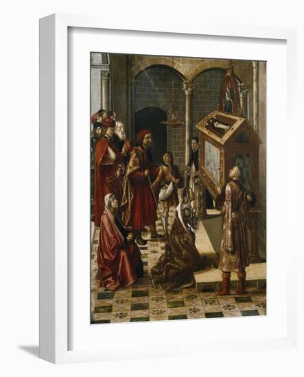 The Tomb of Saint Peter Martyr, 1493-1499-Pedro Berruguete-Framed Giclee Print