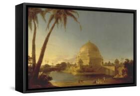 The Tomb of Sher Shah Suri in Sasaram, Bihar, C. 1790-D. Robert-Framed Stretched Canvas