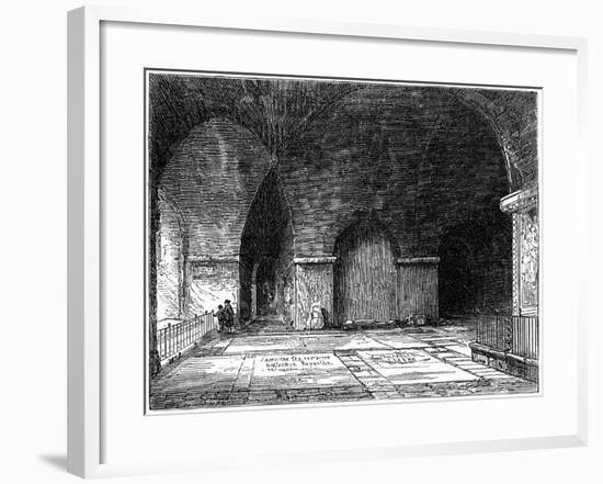 The Tomb of Sir Christopher Wren (1632-172), St Paul's Cathedral, London, 19th Century-null-Framed Giclee Print