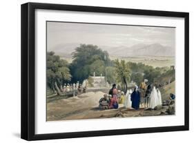 The Tomb of the Emperor Baber, from Sketches in Afghaunistan, Engraved by Charles Haghe-James Atkinson-Framed Giclee Print