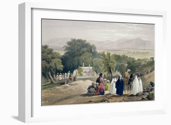 The Tomb of the Emperor Baber, from Sketches in Afghaunistan, Engraved by Charles Haghe-James Atkinson-Framed Giclee Print