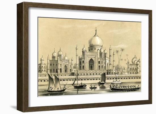 The Tomb of the Favourite Sultan of Akbar Khan at Agra, 1847-B Clayton-Framed Giclee Print