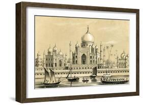 The Tomb of the Favourite Sultan of Akbar Khan at Agra, 1847-B Clayton-Framed Giclee Print