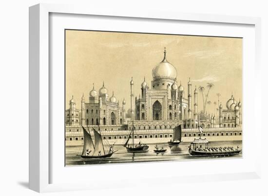 The Tomb of the Favourite Sultan of Akbar Khan at Agra, 1847-B Clayton-Framed Giclee Print