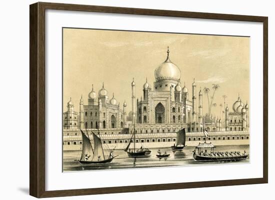 The Tomb of the Favourite Sultan of Akbar Khan at Agra, 1847-B Clayton-Framed Giclee Print