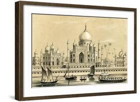 The Tomb of the Favourite Sultan of Akbar Khan at Agra, 1847-B Clayton-Framed Giclee Print