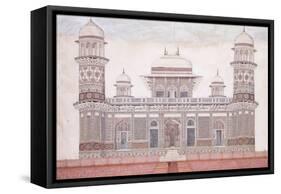 The Tomb of the Itmad-Ud-Daula, C.1815 (Encil, Pen and Black Ink, W/C, Heightened with Touches O)-null-Framed Stretched Canvas