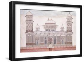 The Tomb of the Itmad-Ud-Daula, C.1815 (Encil, Pen and Black Ink, W/C, Heightened with Touches O)-null-Framed Giclee Print