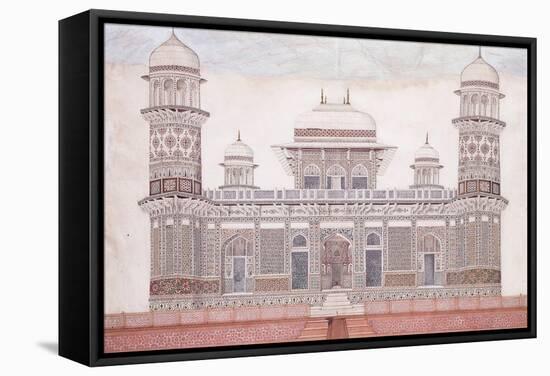 The Tomb of the Itmad-Ud-Daula, C.1815 (Encil, Pen and Black Ink, W/C, Heightened with Touches O)-null-Framed Stretched Canvas