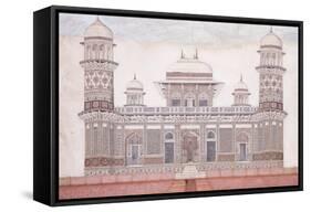 The Tomb of the Itmad-Ud-Daula, C.1815 (Encil, Pen and Black Ink, W/C, Heightened with Touches O)-null-Framed Stretched Canvas