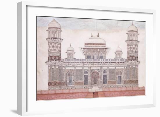 The Tomb of the Itmad-Ud-Daula, C.1815 (Encil, Pen and Black Ink, W/C, Heightened with Touches O)-null-Framed Giclee Print