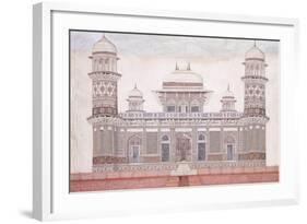 The Tomb of the Itmad-Ud-Daula, C.1815 (Encil, Pen and Black Ink, W/C, Heightened with Touches O)-null-Framed Giclee Print