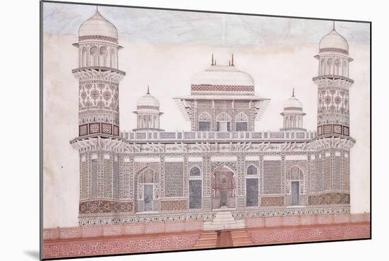 The Tomb of the Itmad-Ud-Daula, C.1815 (Encil, Pen and Black Ink, W/C, Heightened with Touches O)-null-Mounted Giclee Print