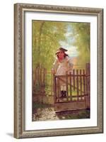 The Tomboy, 1873-John George Brown-Framed Giclee Print