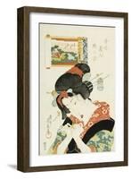 The Tomboy Type, from the Series 'Twelve Modern-Day Beauties'-Ioki Bunsai-Framed Giclee Print