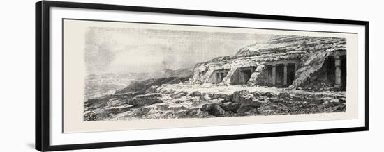 The Tombs of Bent Hasan. Egypt, 1879-null-Framed Premium Giclee Print