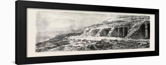 The Tombs of Bent Hasan. Egypt, 1879-null-Framed Giclee Print