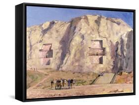 The Tombs of Darius and Artaxeres-Bob Brown-Framed Stretched Canvas