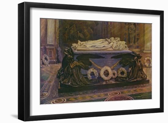 The Tombs of Queen Victoria and the Prince Consort in the Royal Mausoleum at Frogmore-William T. Maud-Framed Giclee Print