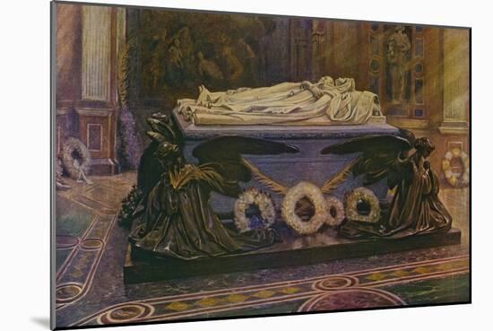 The Tombs of Queen Victoria and the Prince Consort in the Royal Mausoleum at Frogmore-William T. Maud-Mounted Giclee Print