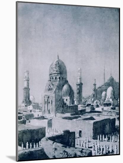 The Tombs of the Caliphs, Cairo, Egypt, 1928-Louis Cabanes-Mounted Giclee Print
