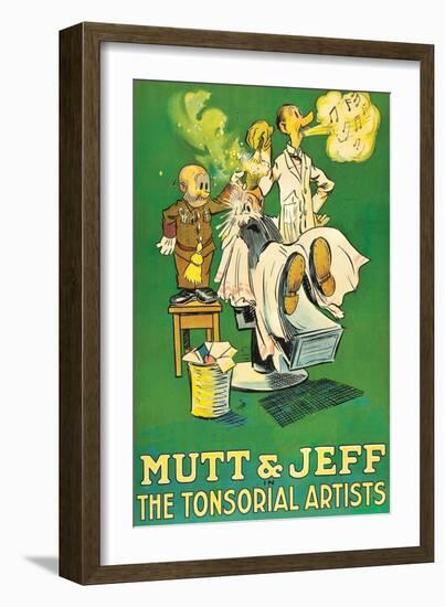 The Tonsorial Artists, Mutt and Jeff-null-Framed Art Print