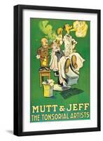 The Tonsorial Artists, Mutt and Jeff-null-Framed Art Print