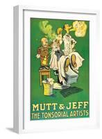 The Tonsorial Artists, Mutt and Jeff-null-Framed Art Print