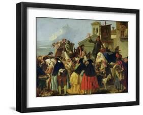 The Tooth Extractor, circa 1754-Giandomenico Tiepolo-Framed Giclee Print