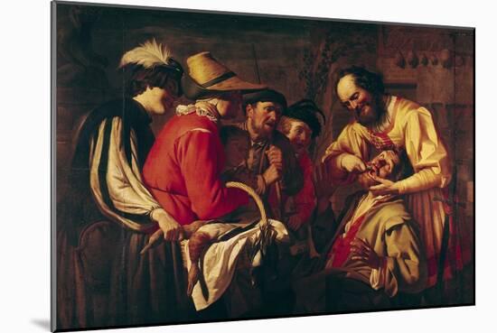 The Tooth Extractor-Gerrit van Honthorst-Mounted Giclee Print
