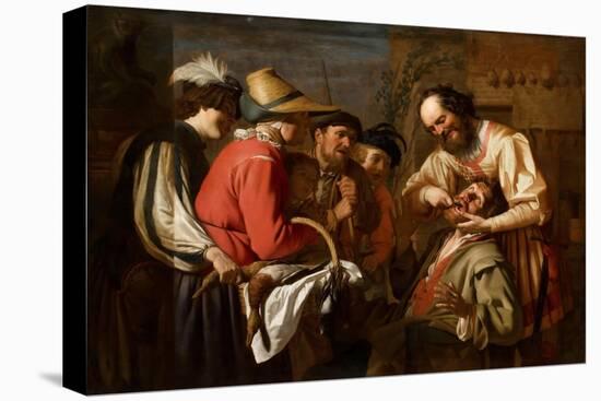 The Tooth Puller-Gerrit van Honthorst-Stretched Canvas