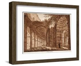 The Top Storey of the Colosseum, 1833-Agostino Tofanelli-Framed Premium Giclee Print