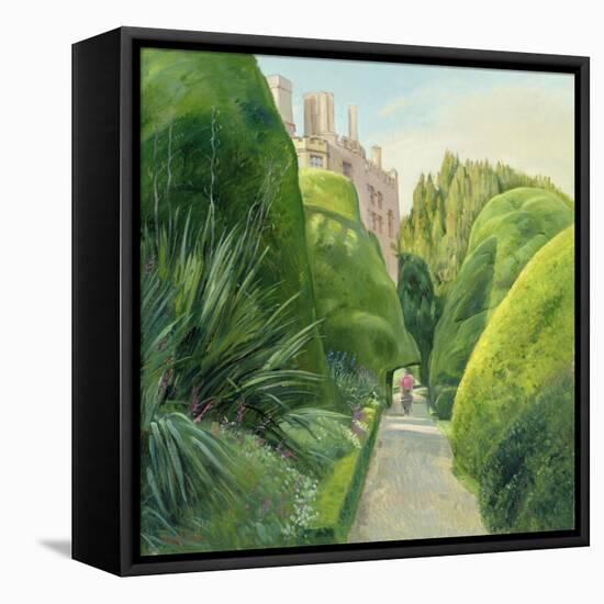 The Topiary Path, Powis Castle-Timothy Easton-Framed Stretched Canvas