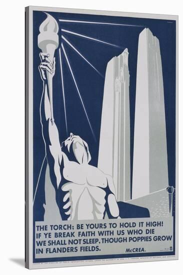 The Torch: Be it Yours to Hold High! Poster-Richard E. Filipowski-Stretched Canvas