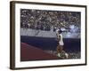 The Torch Being Carried Up the Steps in the Olympic Stadium at the Summer Olympics-John Dominis-Framed Photographic Print