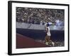 The Torch Being Carried Up the Steps in the Olympic Stadium at the Summer Olympics-John Dominis-Framed Photographic Print