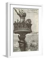 The Torch of the Statue of Liberty-null-Framed Art Print