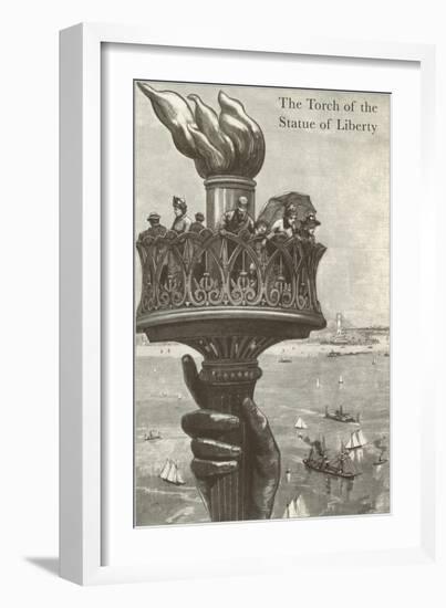 The Torch of the Statue of Liberty-null-Framed Art Print