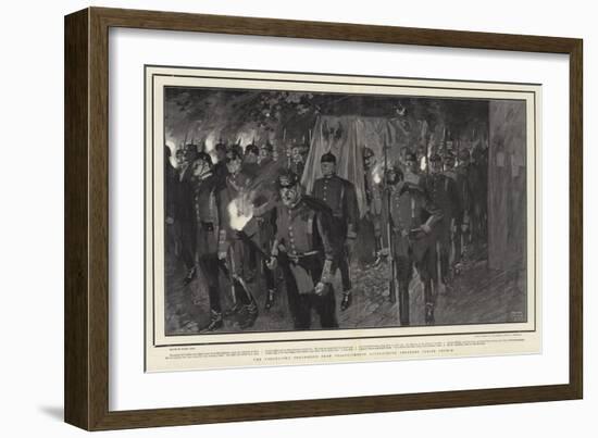 The Torchlight Procession from Friedrichshof Approaching Cronberg Parish Church-Frank Craig-Framed Giclee Print