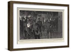 The Torchlight Procession from Friedrichshof Approaching Cronberg Parish Church-Frank Craig-Framed Giclee Print