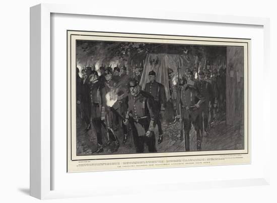 The Torchlight Procession from Friedrichshof Approaching Cronberg Parish Church-Frank Craig-Framed Giclee Print